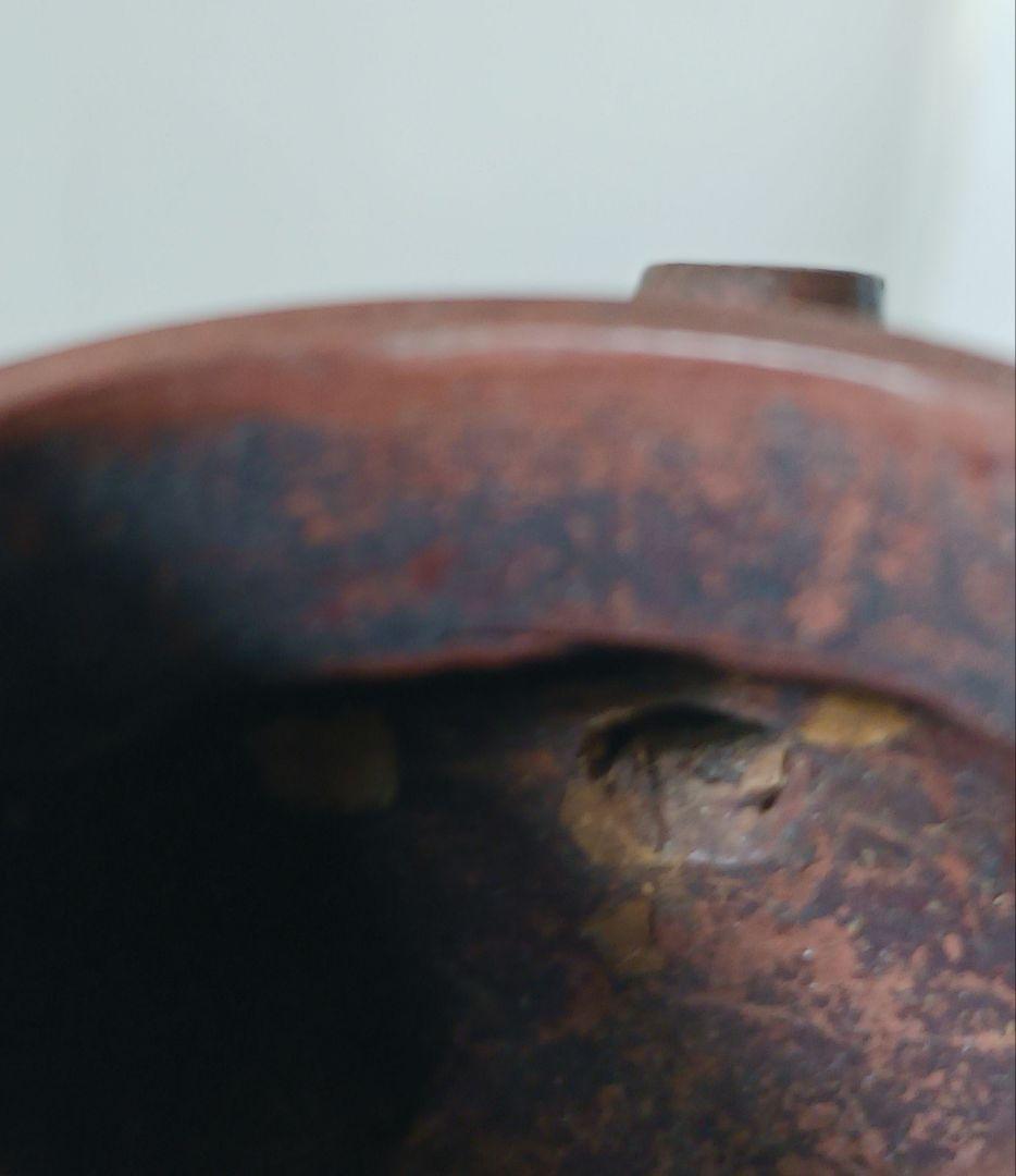 中国古玩 小振り 朱泥急須 紫砂壷 時代品 煎茶道具　の