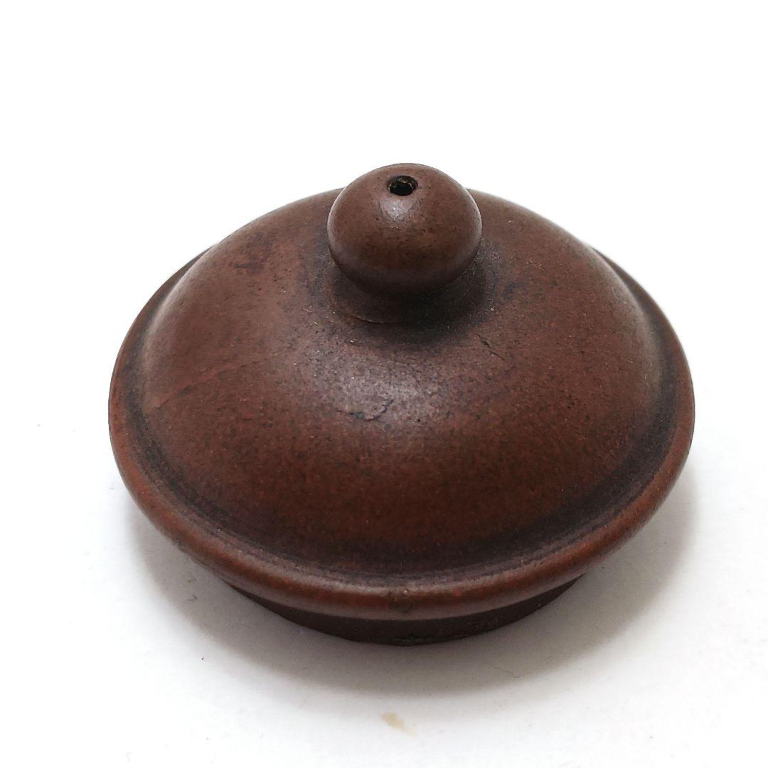 中国古玩 小振り 朱泥急須 紫砂壷 時代品 煎茶道具　の