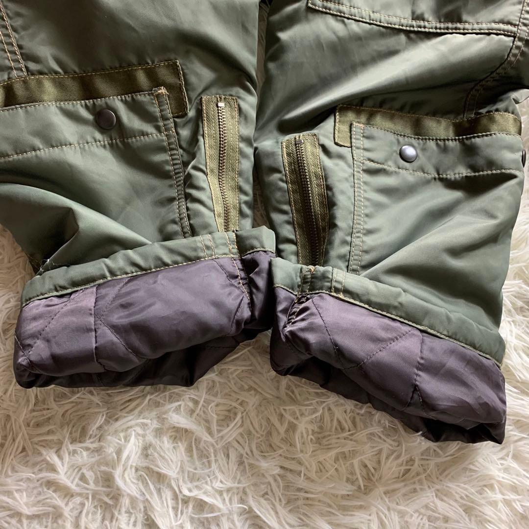 た*コ様 美品■AVIREX オールインワン　つなぎ　カーキ　L