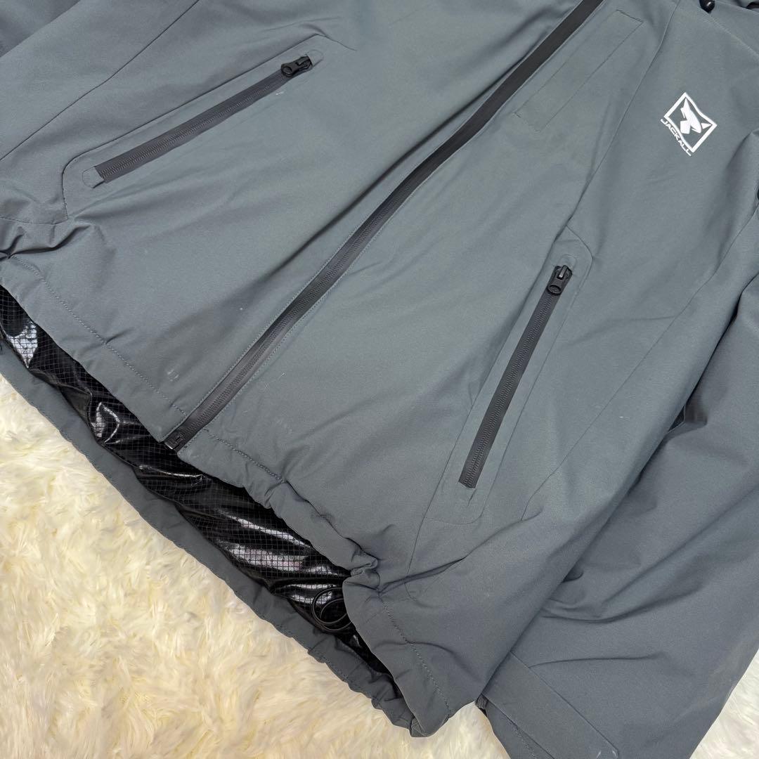 ▼JACKALL/ジャッカル▼中綿ジャケット▼グレー▼アウトドア▼Lサイズ