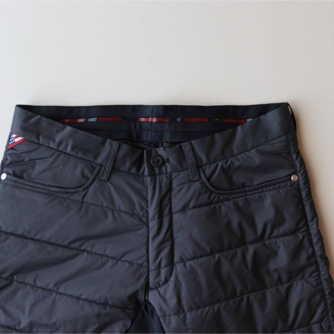 5391【極美品】ブリーフィング　中綿ロングパンツ 極暖 防風 防寒 ブラック