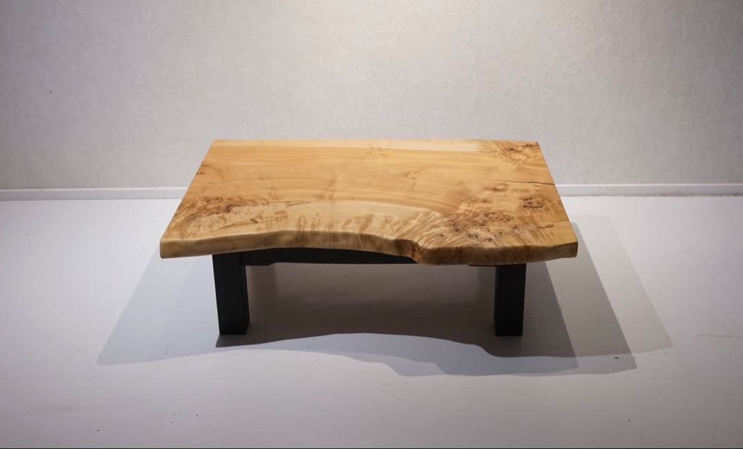 【12/7までの販売】一枚板　ローテーブル　アイアン　座卓