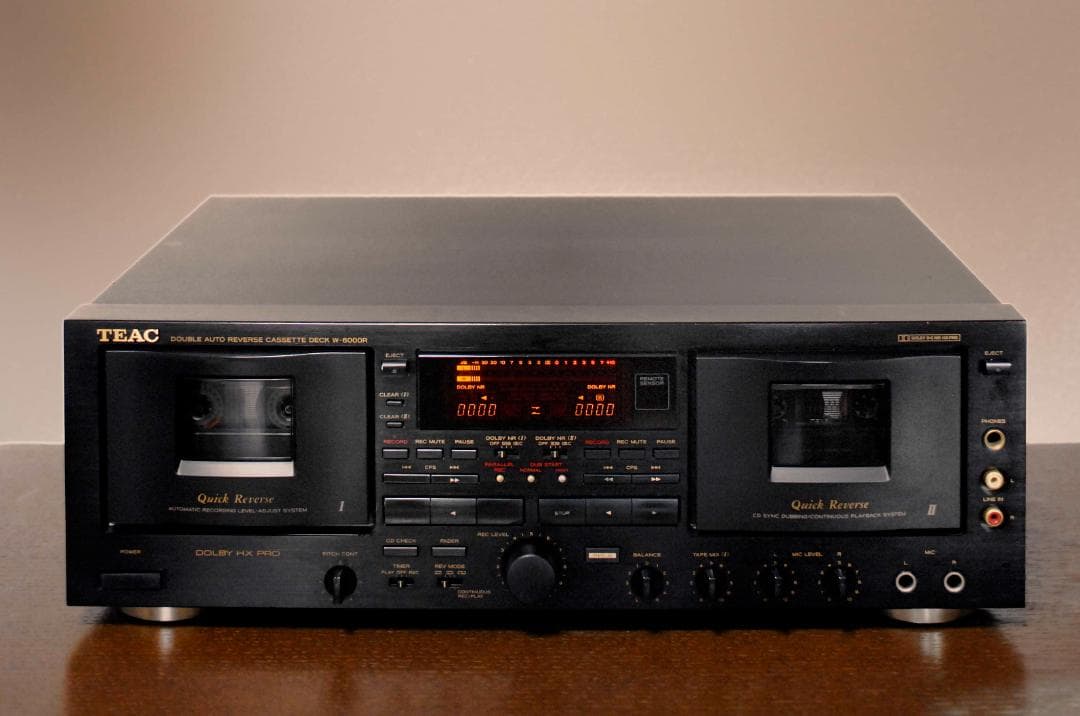 ★TEAC W-6000 ダブルカセットデッキ　♪　NO,1