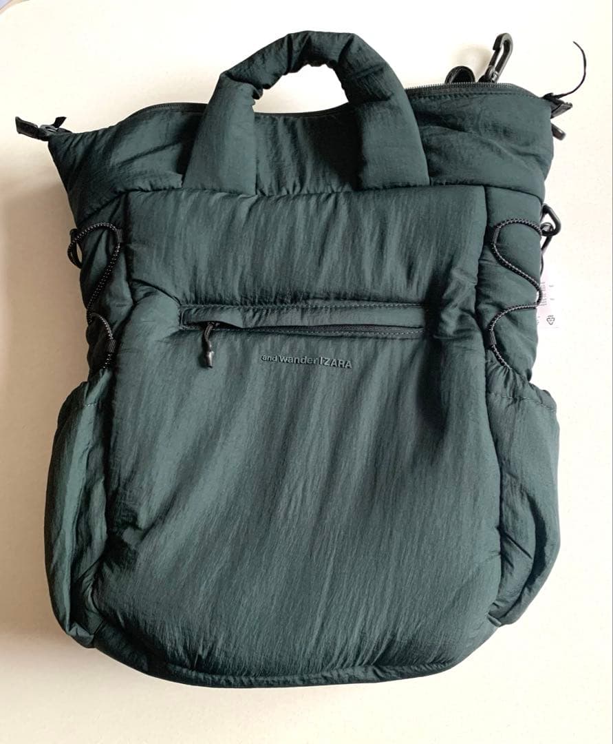 新品　ZARA キルティングバッグ×AND WANDER®️コラボ