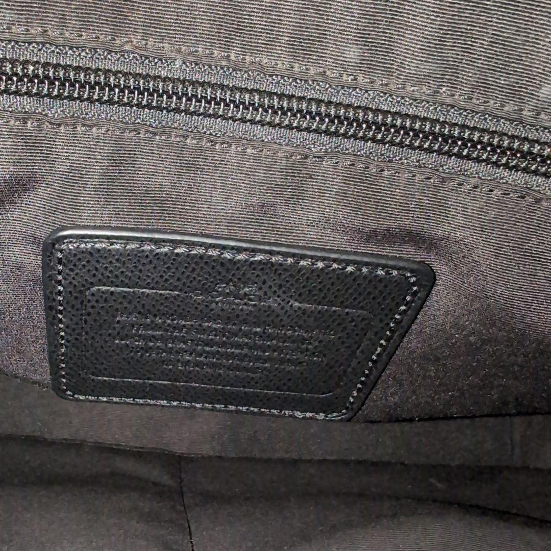 dz49 COACH ブラック 2way レザー ビジネスバッグ