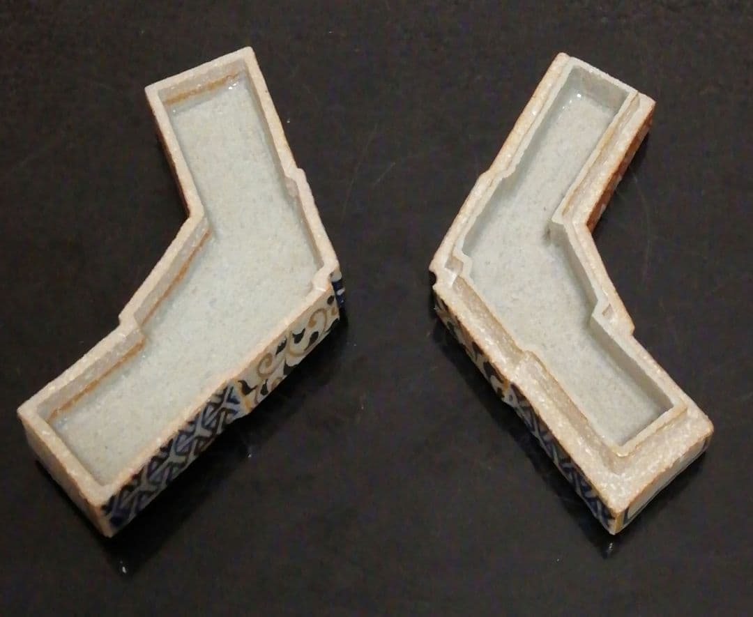 伊東陶山作　京焼　結文　七宝　香合　共箱　茶道具