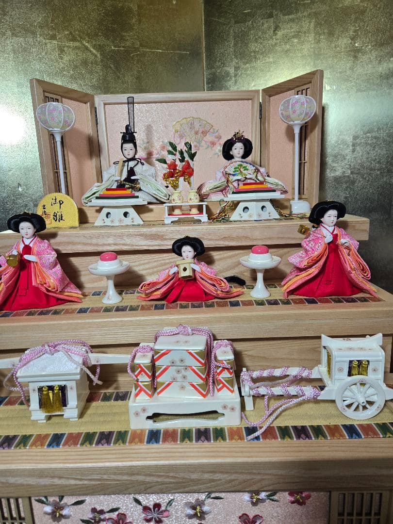 【一点限り】雛人形 収納飾り 三段　32