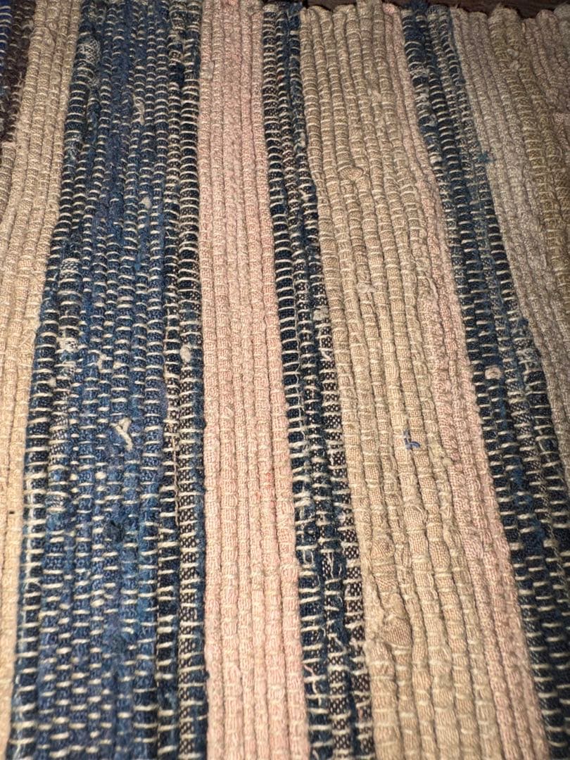 古布 裂織 34×163cm ボロ　アンティーク　ヴィンテージ　裂き織り