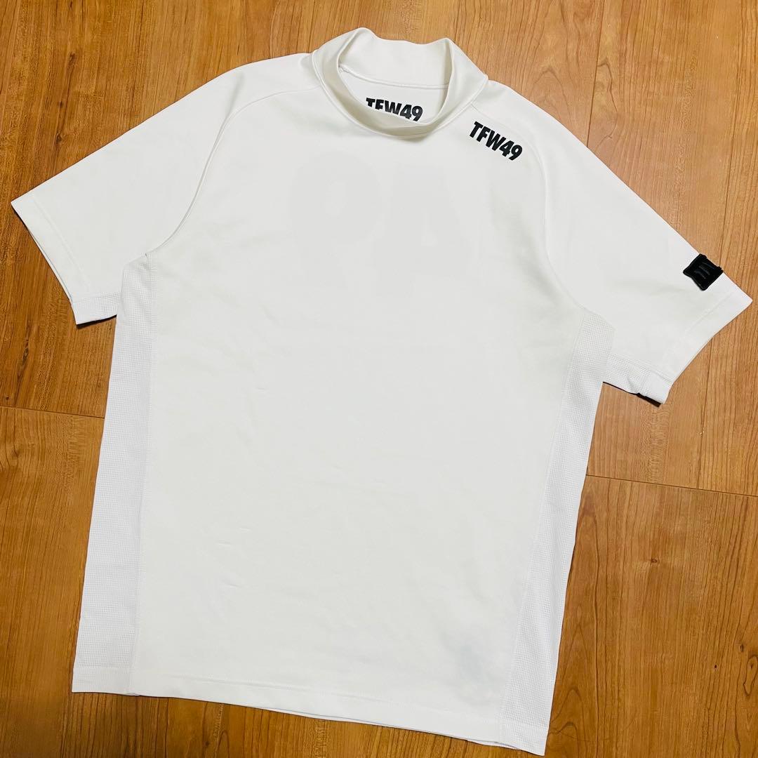 TFW49 モックネック　Tシャツ ホワイト　M ゴルフ