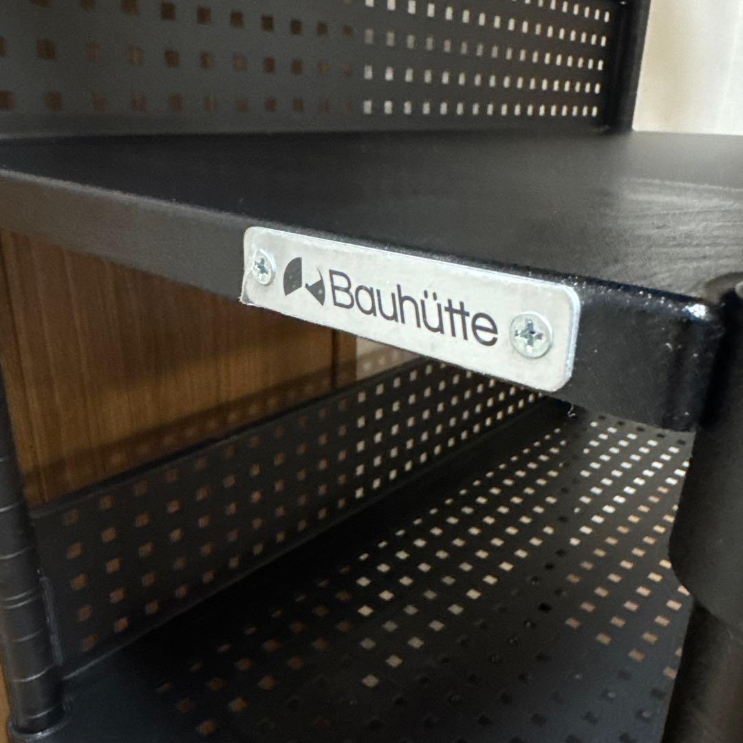 【即日発送】Bauhütte ブラック スチールラック 5段　バウヒュッテ