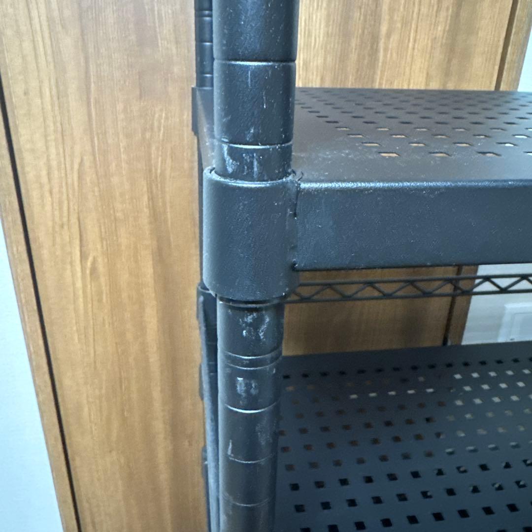 【即日発送】Bauhütte ブラック スチールラック 5段　バウヒュッテ