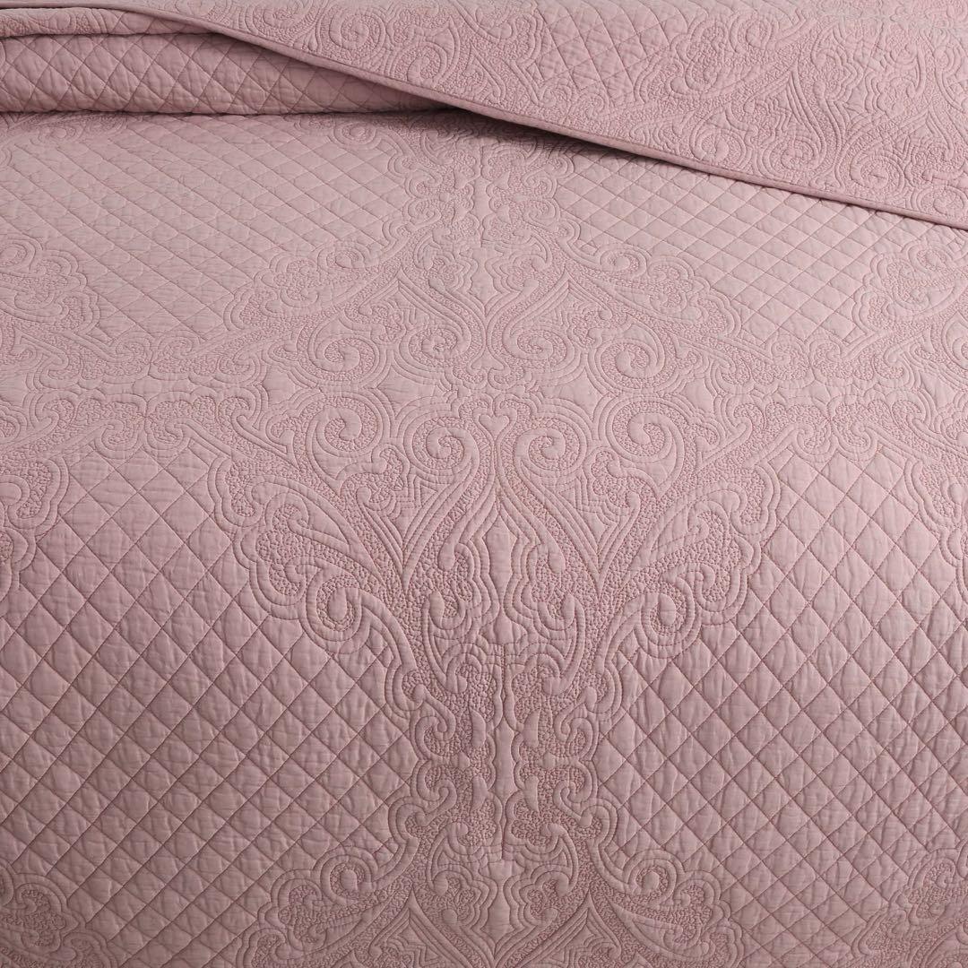 キルトベッドカバー3点セット綿マルチカバー キルティング MY01