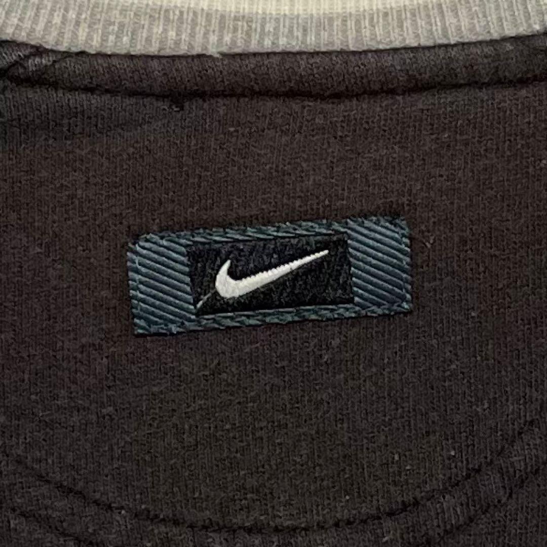 922【入手困難】ナイキ♤刺繍ビッグロゴ　90s 銀タグ　スウェット　即完売品