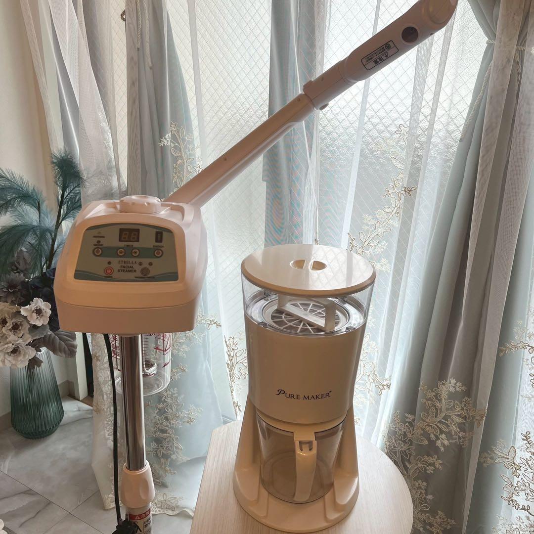 エステスチーマー ETBELLA フェイシャルスチーマー、卓上精製水器 セット