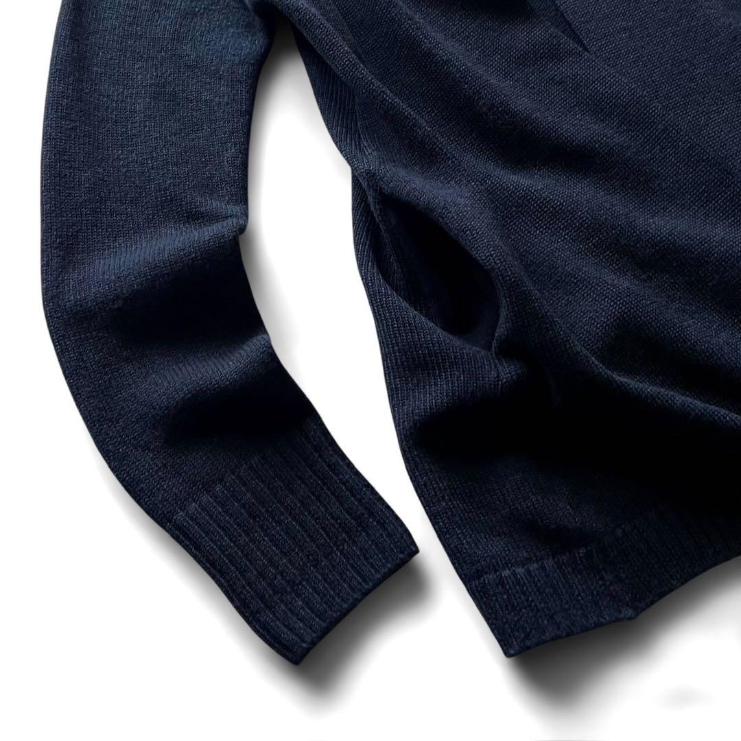 【美品】45R/45RPM ウール100% ボタンレスカーディガン