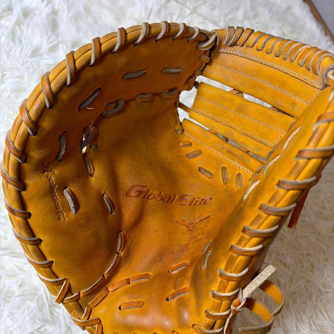 美品　ミズノ　ファーストミット　硬式　軟式　左利き グローバルエリート