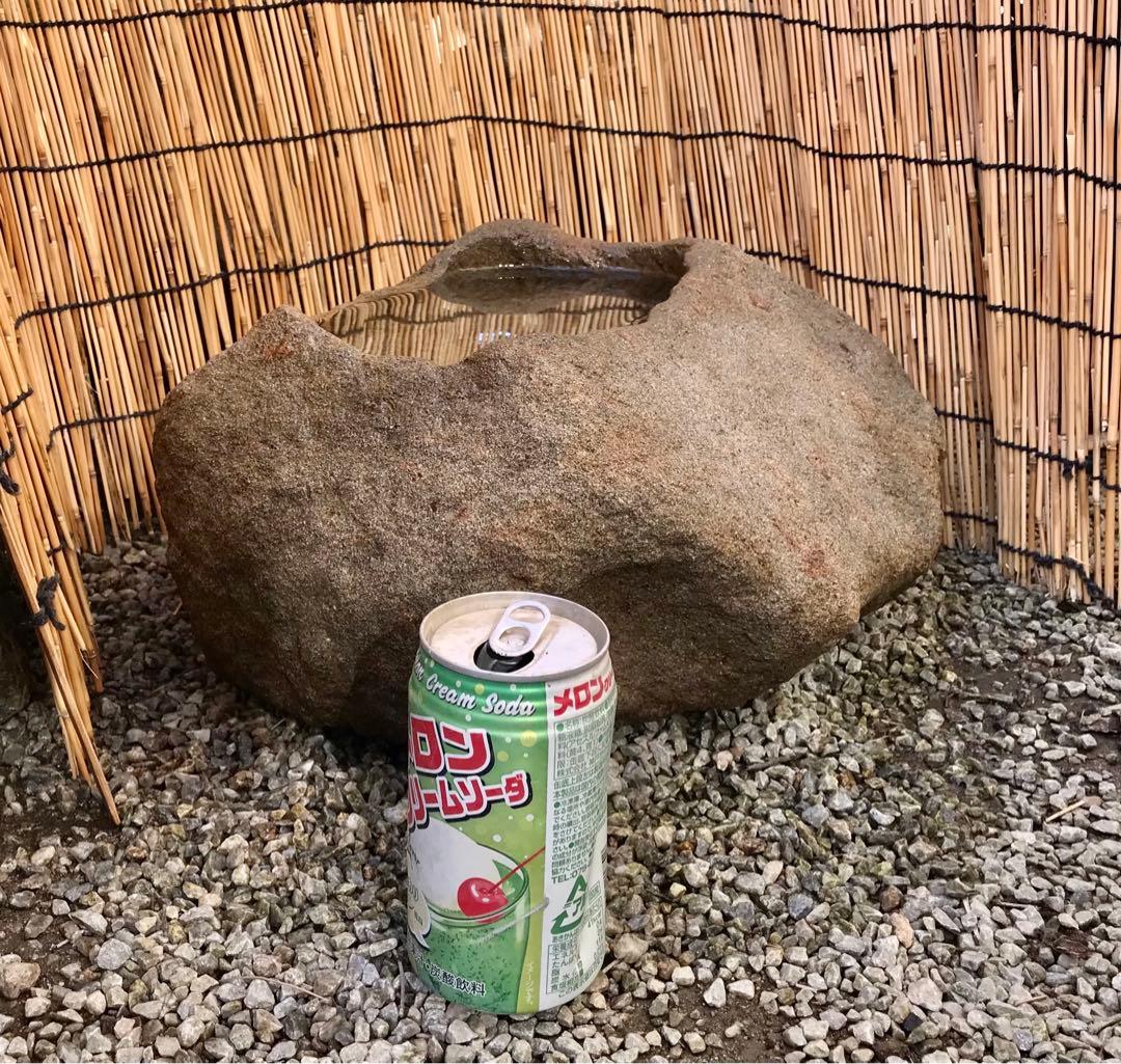 【天然自然石・水鉢・石鉢・蹲・縁先手水鉢・植え込み鉢】庭石置物オブジェバードバス