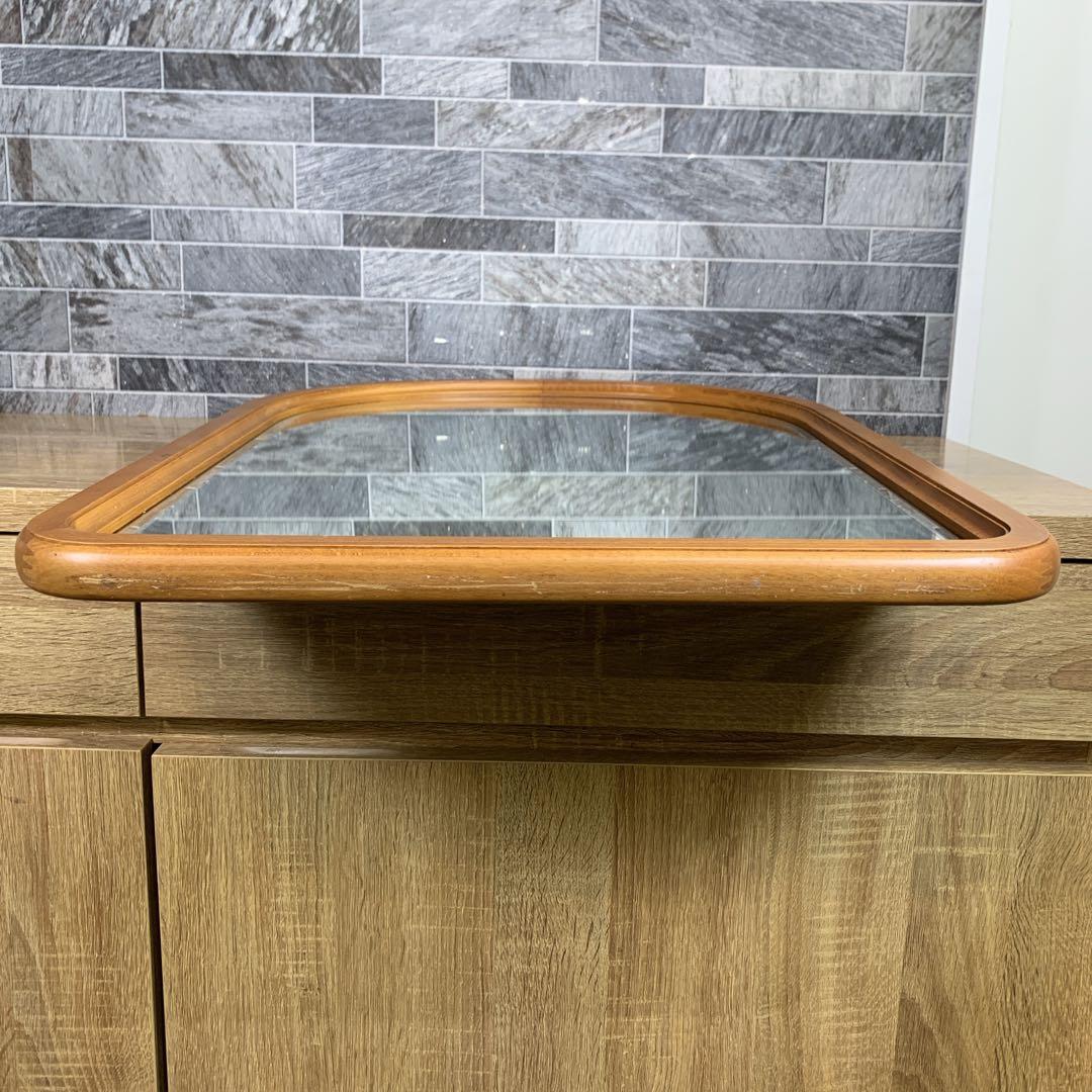 tamoカリモク karimoku　木製　壁掛け鏡　ウォールミラー　日本製