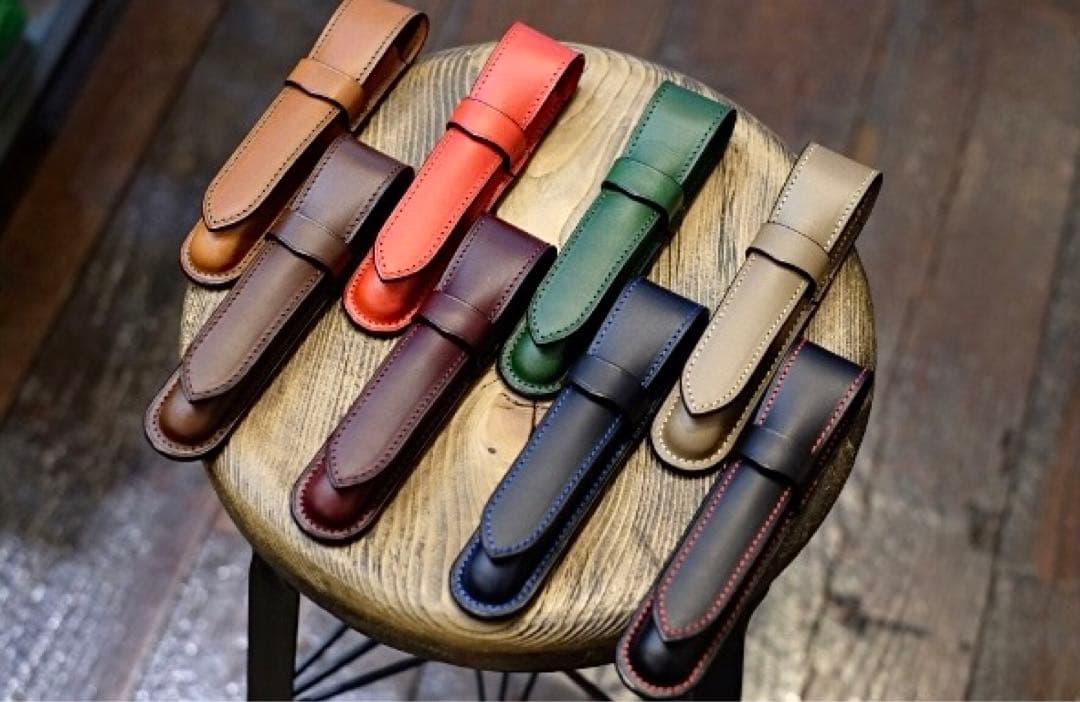 【名品】Le Bonheur ル・ボナー 1本挿し ペンケース ブッテーロレザー