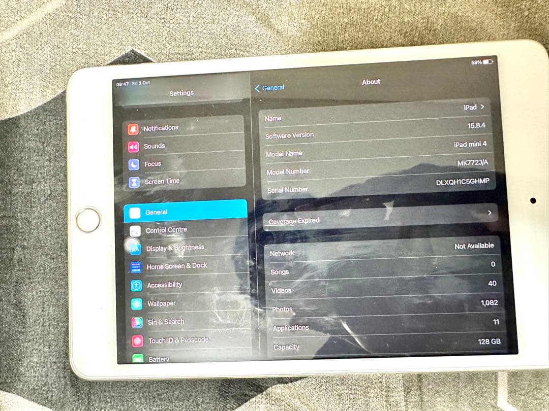 l*i様 Ipad Mini 4 Wi-Fi Cellular 128GB Si