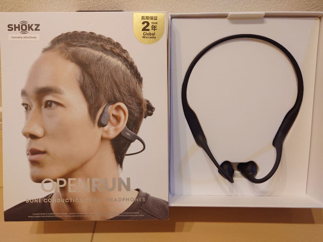 SHOKZ　OPEN RUN　骨伝導イヤホン