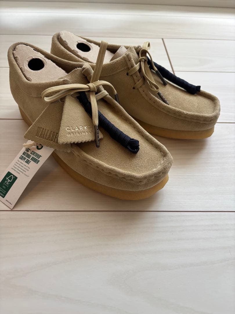 新品・未使用クラークス ORIGINALS・メープル ワラビー24cm