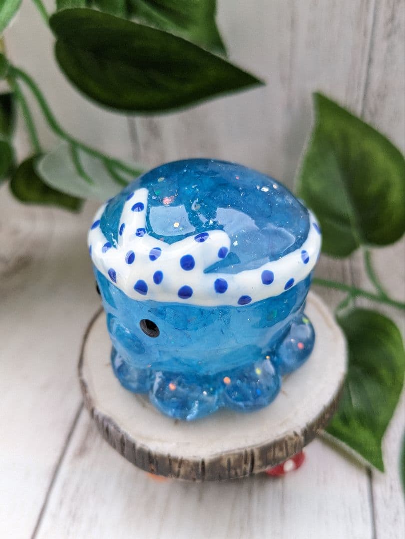 【ローザ】まっきっきのにっこりたこちゃん形オルゴナイト☆他３点