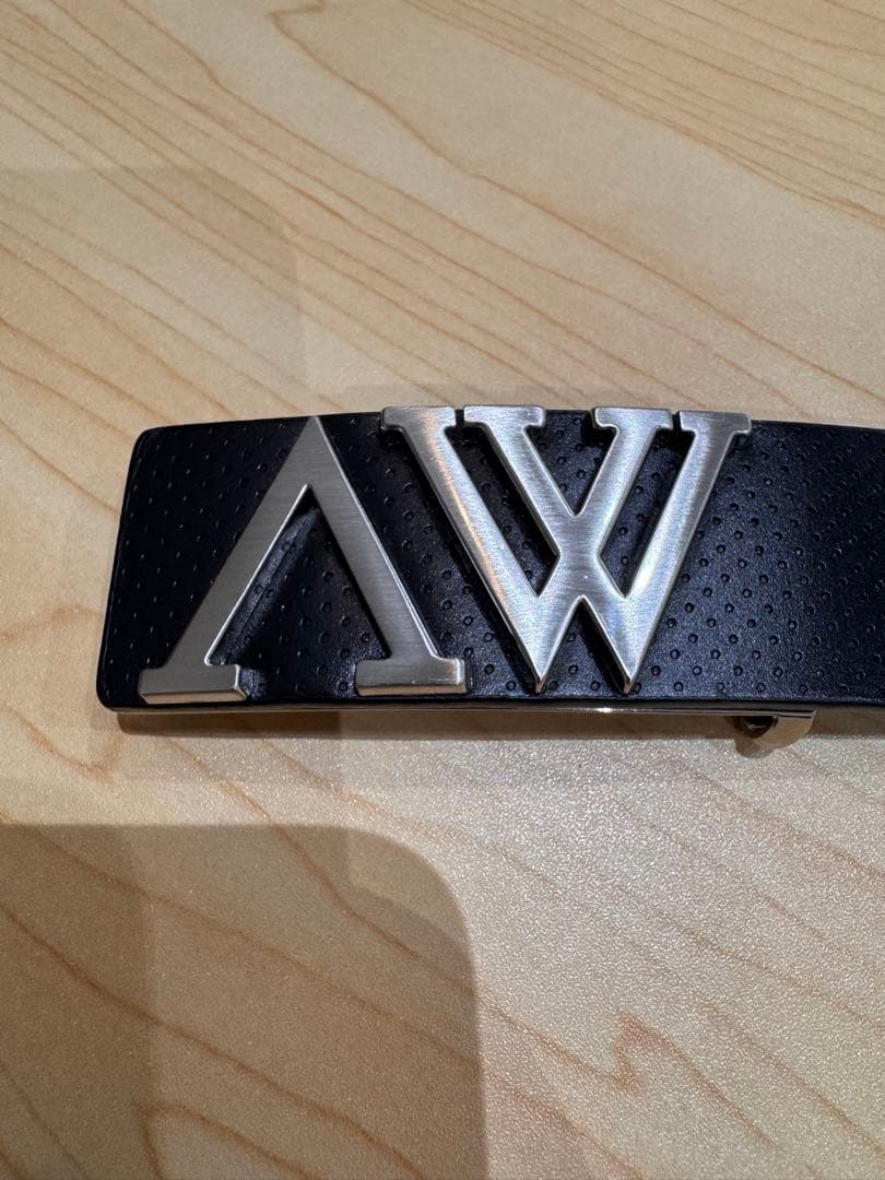 美USED ANEW GOLF メンズ パンチングレザーベルト アニューゴルフ