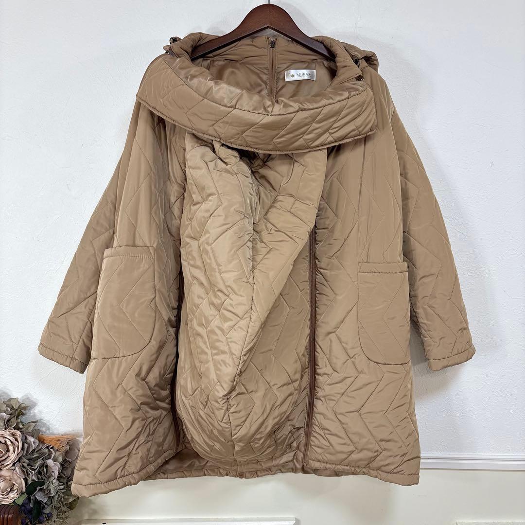 美品　milktea マタニティ　中綿　コート　抱っこ