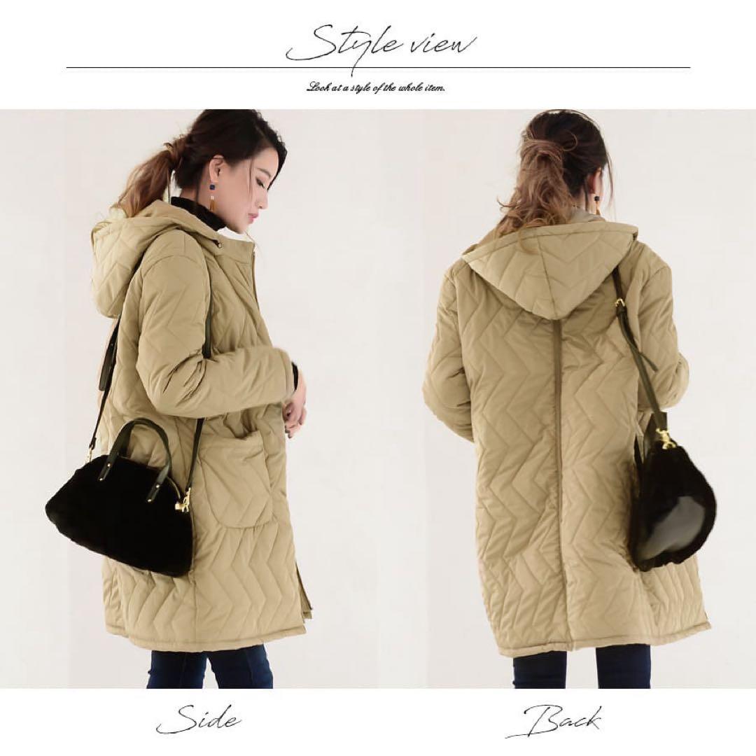 美品　milktea マタニティ　中綿　コート　抱っこ