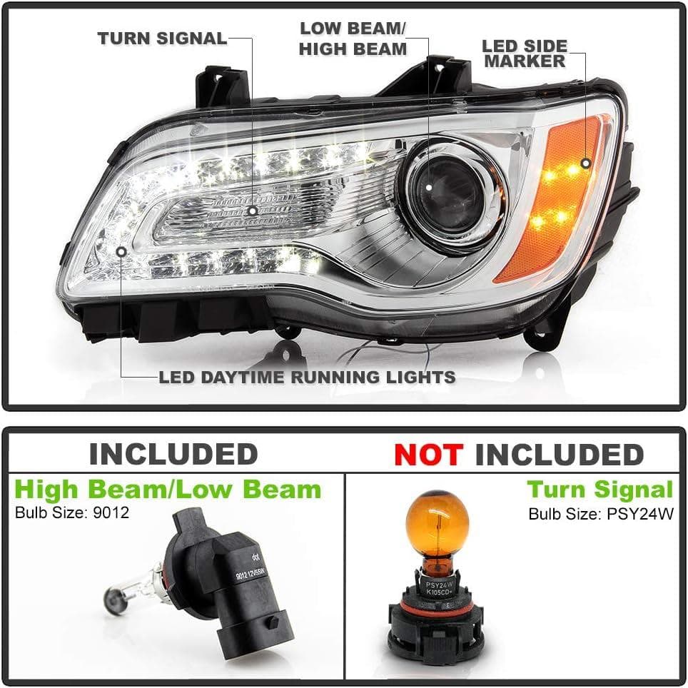 新品★2011-2014年式 クライスラー300 ヘッドランプ ペア