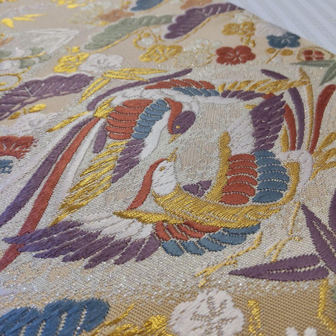 【袋帯】幸せを結ぶ帯＊鳳凰と宝尽くしが織りなす西陣の華/Obi/Vintage