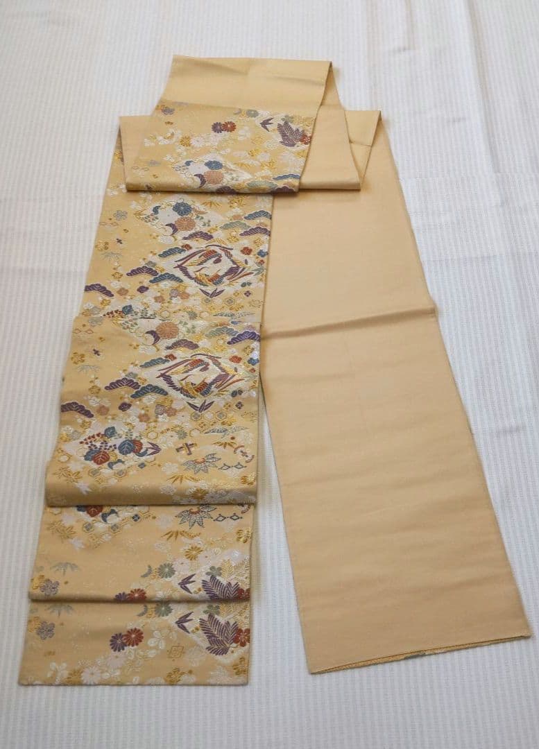 【袋帯】幸せを結ぶ帯＊鳳凰と宝尽くしが織りなす西陣の華/Obi/Vintage