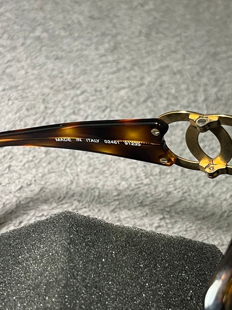 CHANEL ココマーク　べっ甲調　サングラスブラウン　極美品