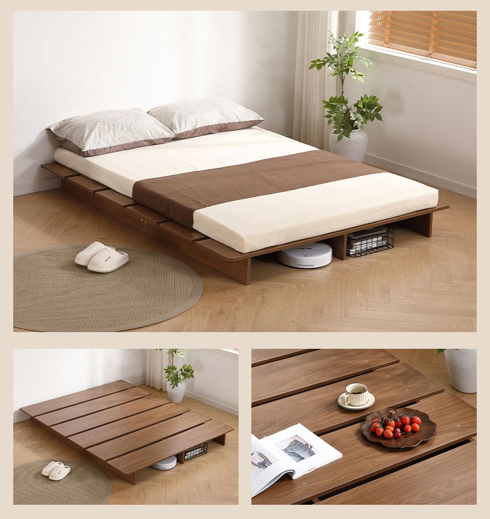 超人気！【幅100cm】ベッド 脚付き おしゃれ 一人暮らし木目調Natural