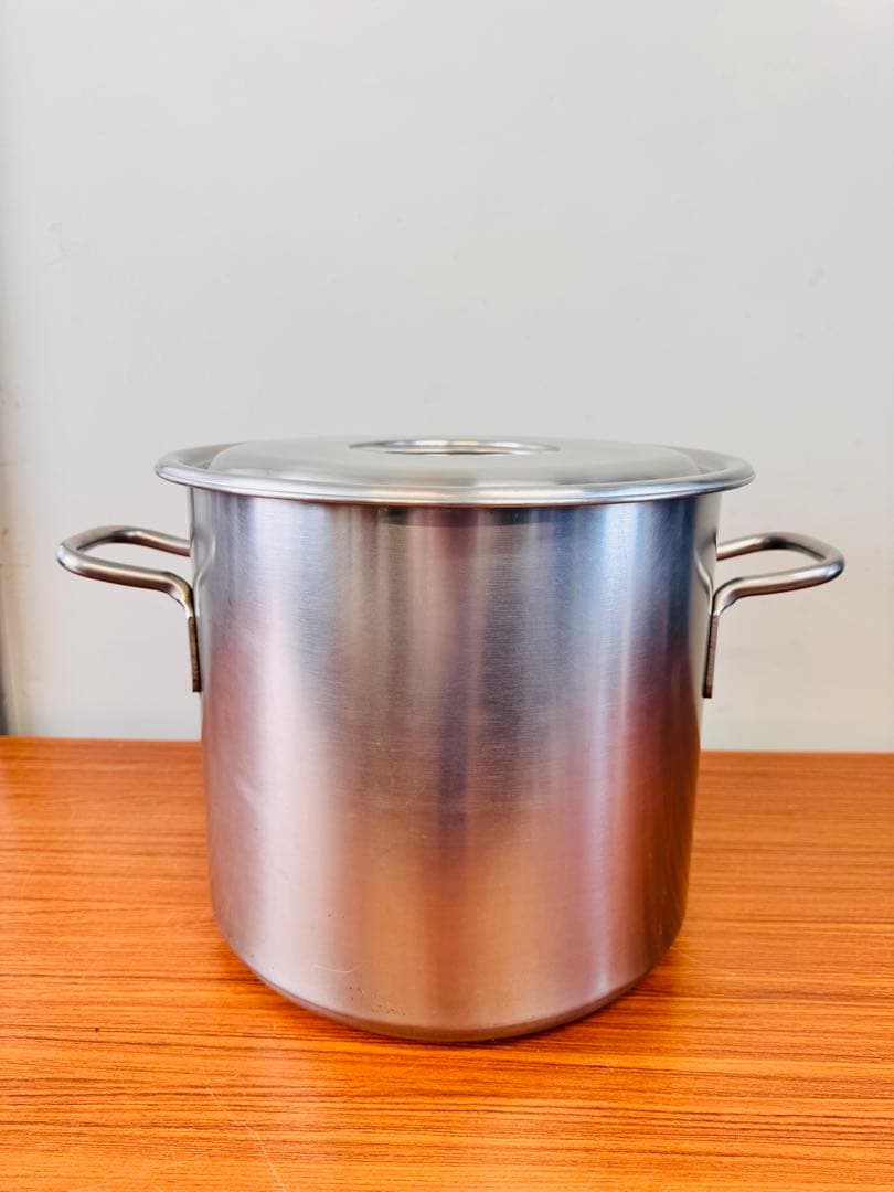 業務用 寸胴鍋 31cm 深型 約20L 蓋付き SUS444