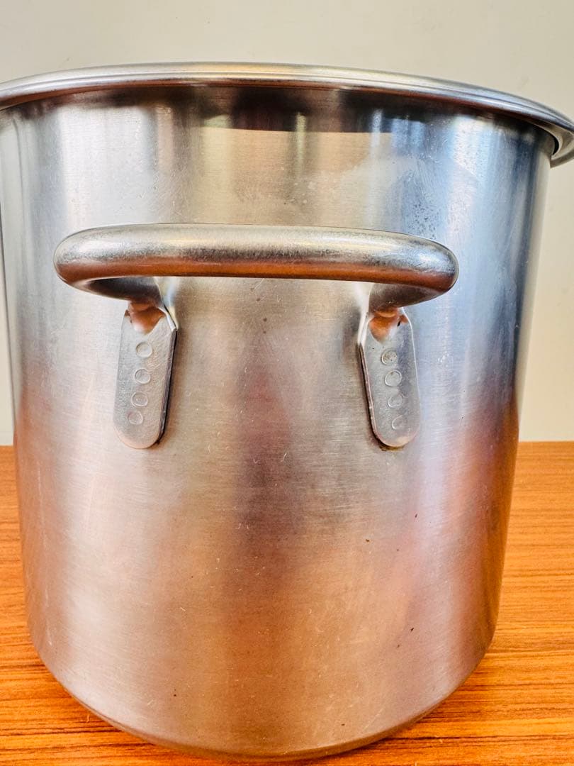 業務用 寸胴鍋 31cm 深型 約20L 蓋付き SUS444