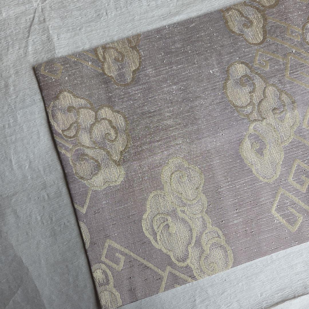 逸品を締める　洛風林　雷文の開き名古屋帯