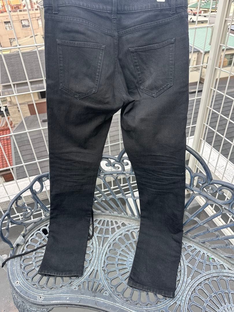 SAINT LAURENT PARIS エディ期ブラックスキニーデニムパンツ