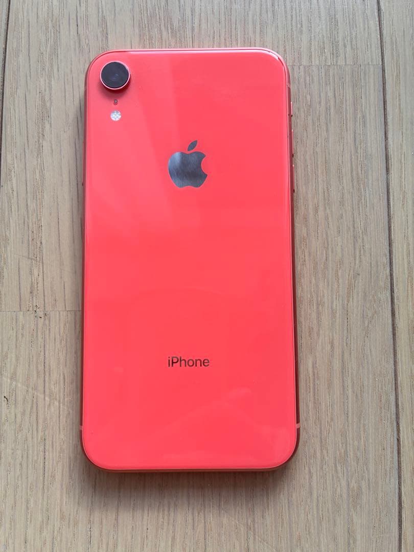iPhone XR64GB コーラル　カバー、箱有り