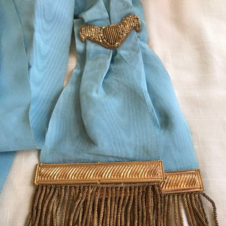 レア！英国ビンテージ フリーメイソン 秘密結社 たすきがけ飾り帯Antique