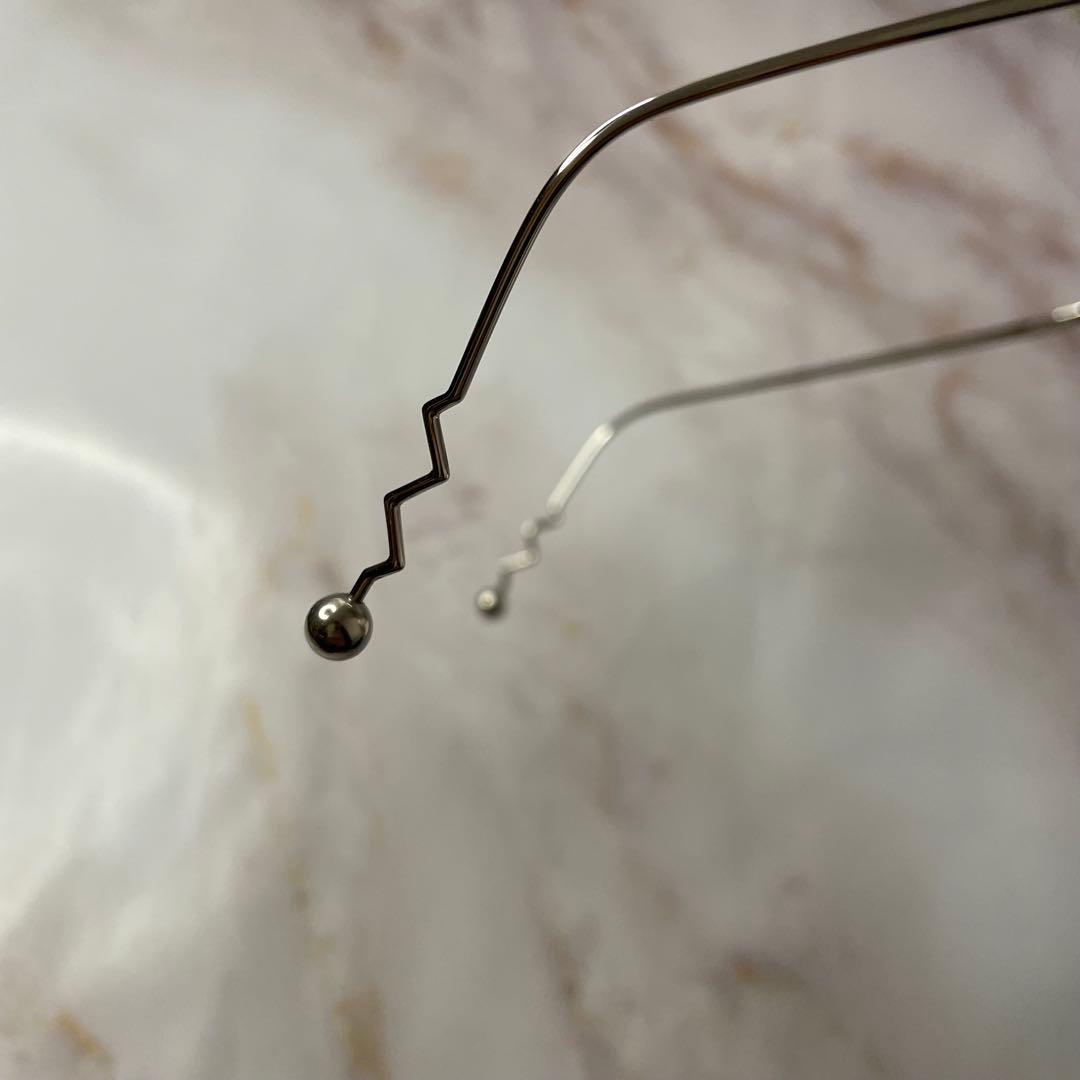 megane and me パール ピアス ラウンド サングラス ケース付き