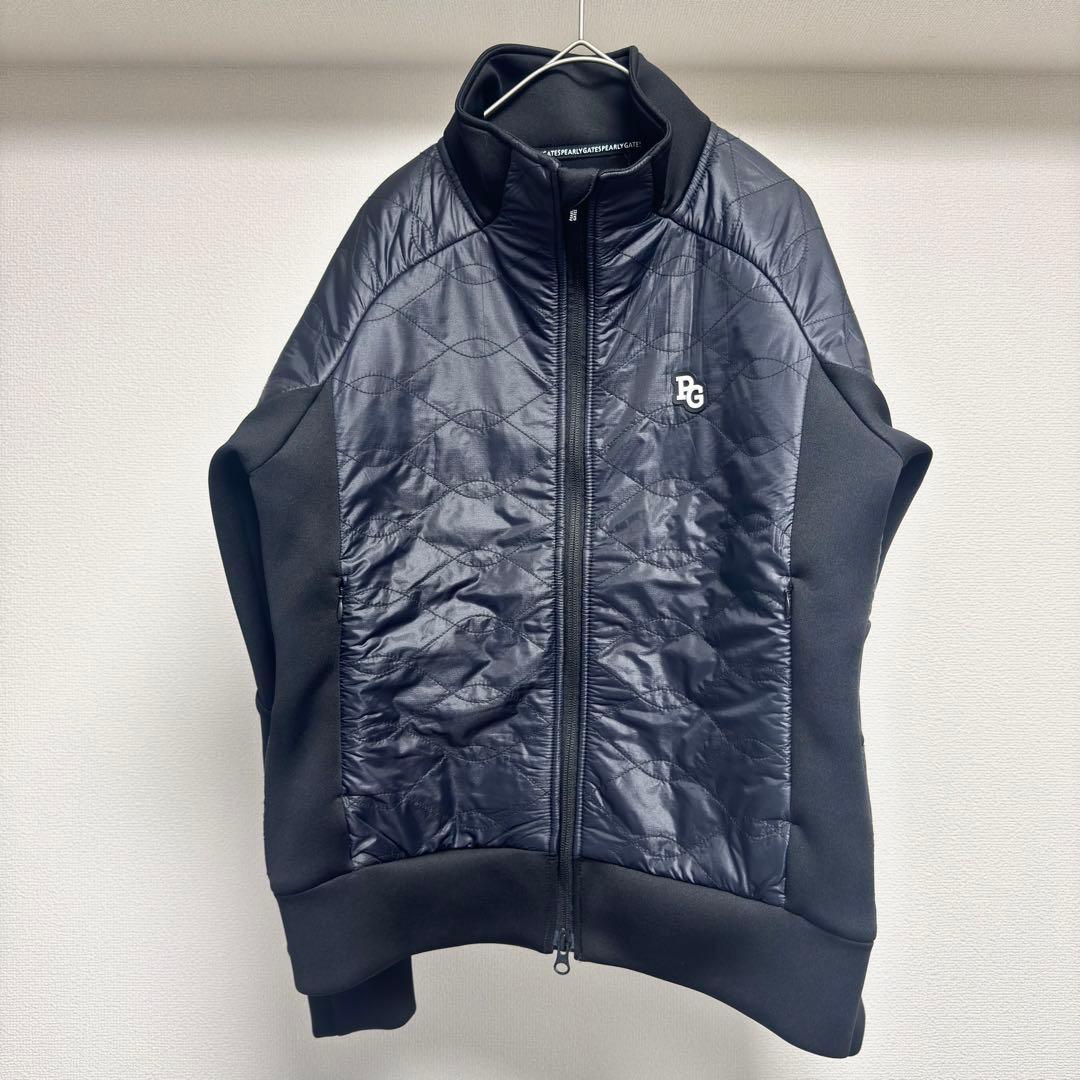 26年モデル パーリーゲイツ PERTEX QUANTUM中綿 セットアップ 黒