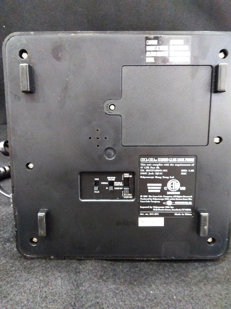 箱・取説ありコカコーラ ステンドグラス調 ビンテージ Coca-Cola 電話機