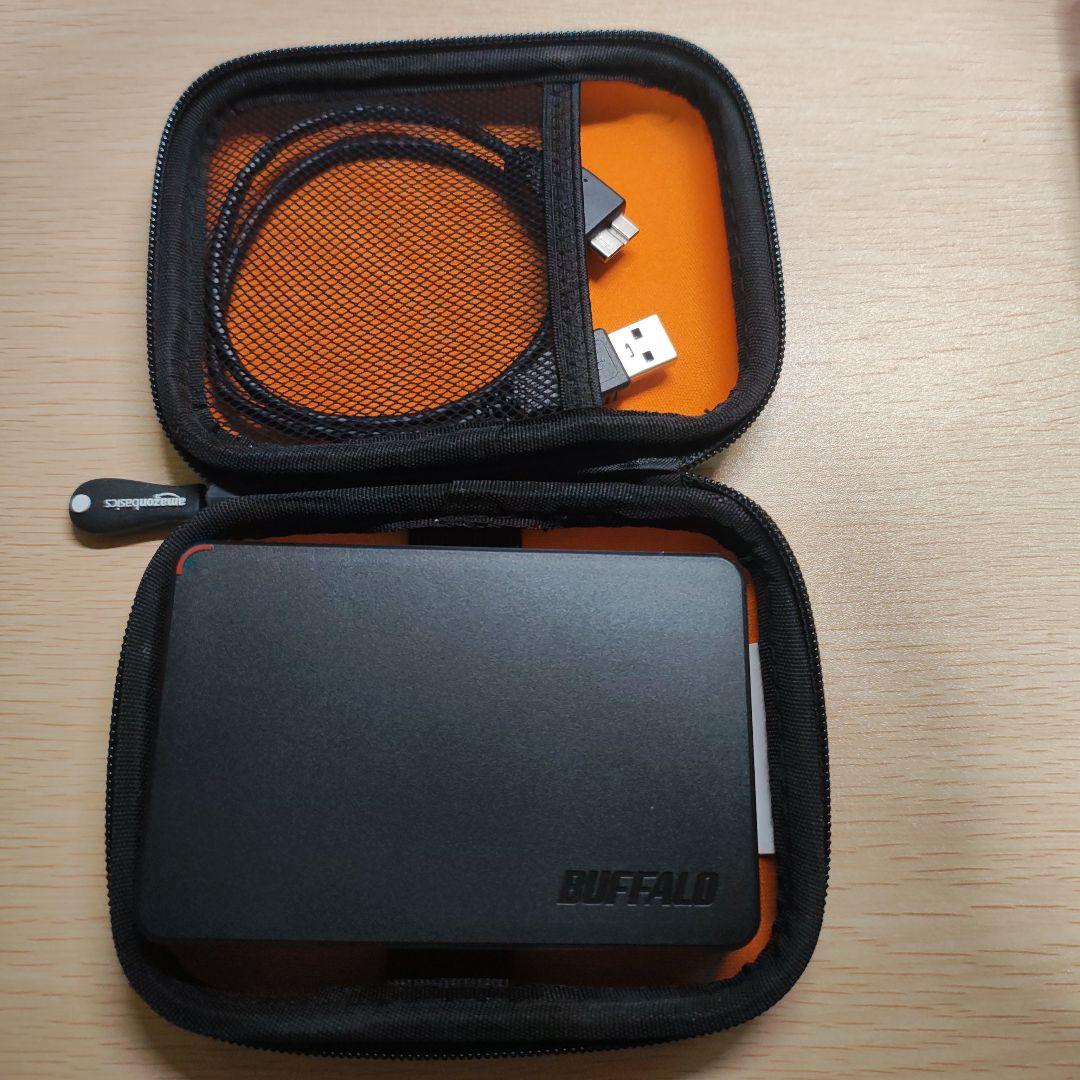 BUFFALO ポータブルHDD 2TB HD-PCFS2.0U3-BBA