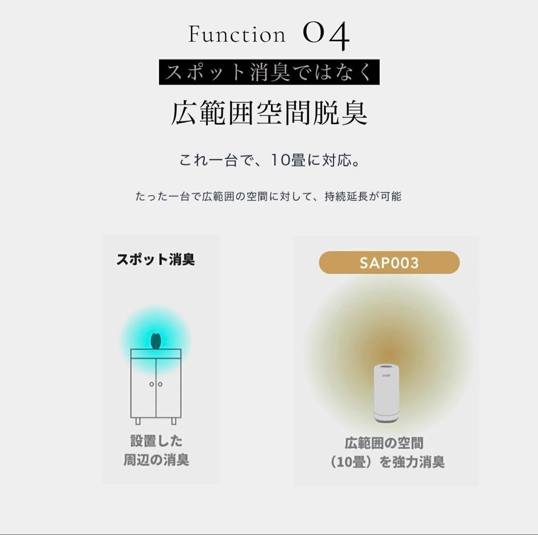 【新品未使用】cado（カドー） SAP 003 ホワイト