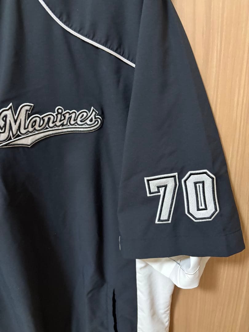 千葉ロッテマリーンズ　福浦和也　実使用　練習着