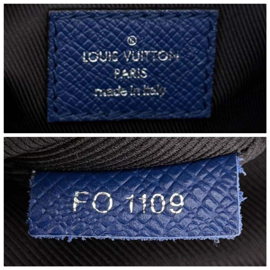 [未使用級] ルイヴィトン　タイガラマ　アウトドアメッセンジャー　PM ブルー