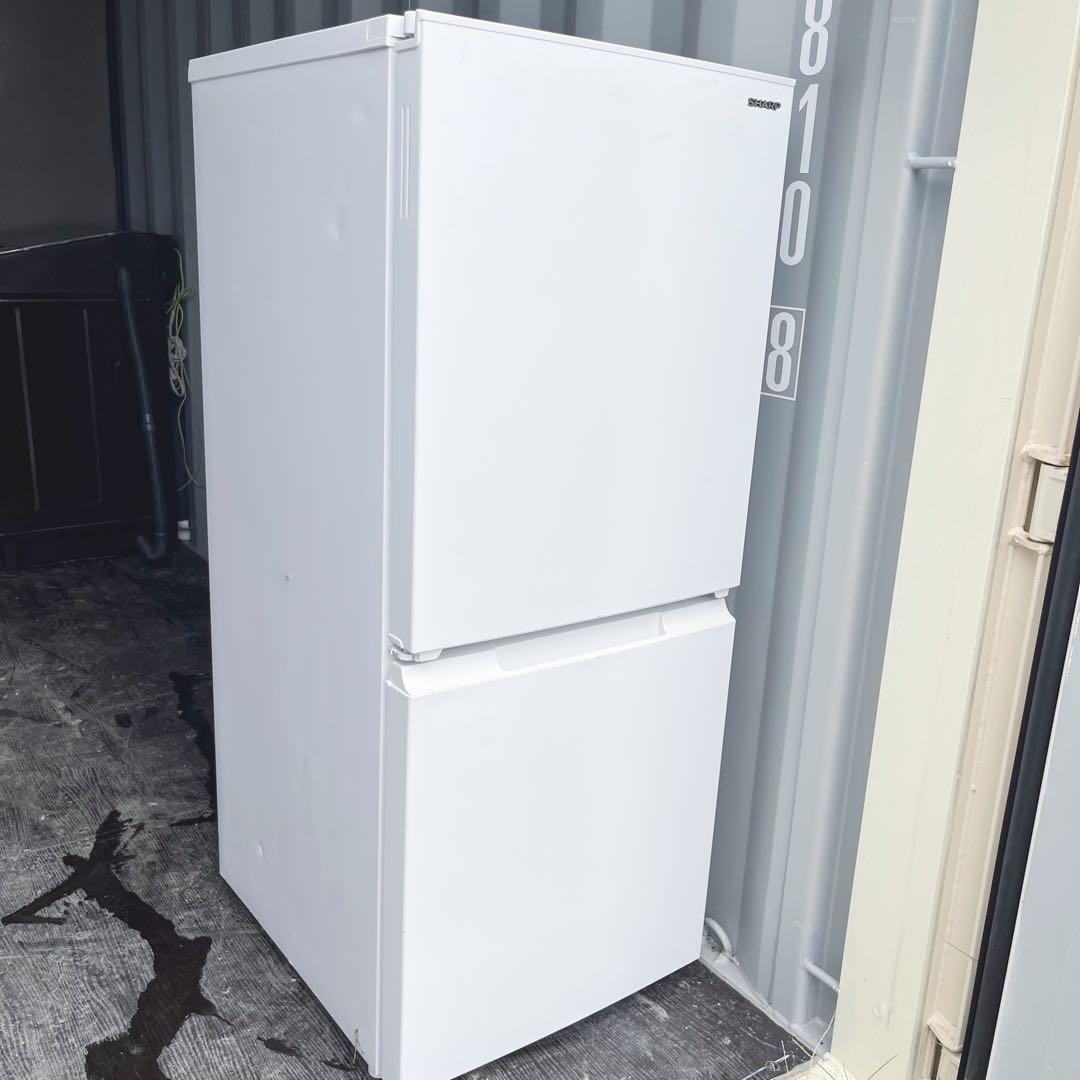 146取付無料！高性能SHARPマットホワイトおしゃれインテリア冷蔵庫！洗濯機