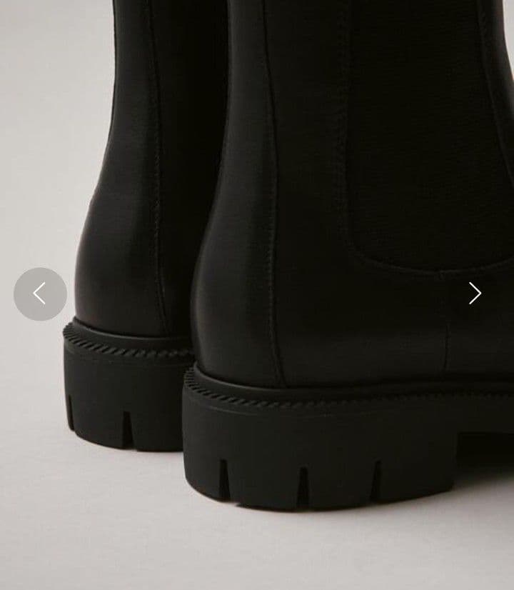 【新品未使用】ODETTE E ODILE サイドゴアブーツ 黒 25cm